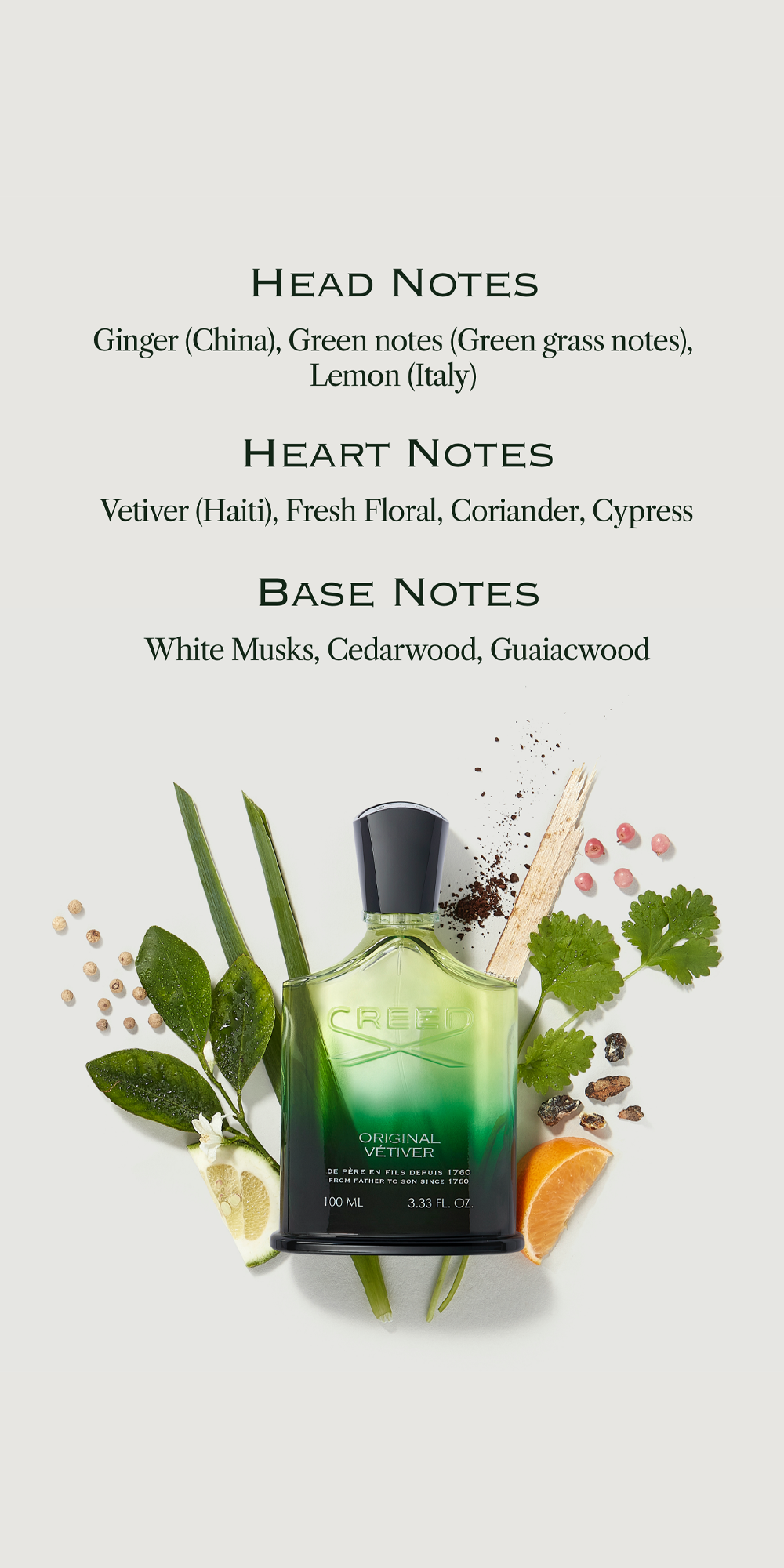 Original Vetiver Notes